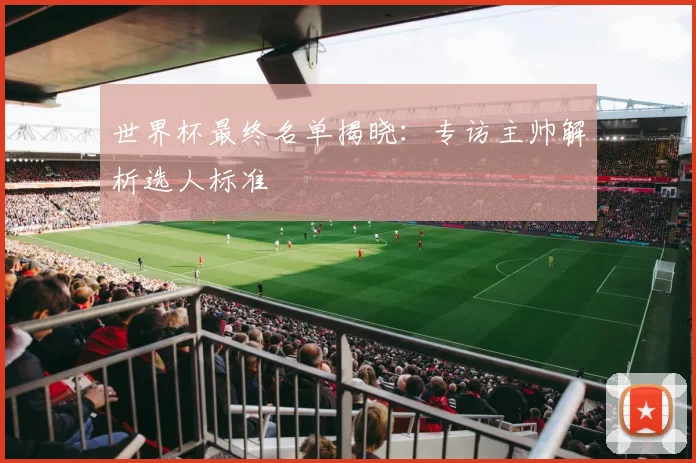 世界杯最终名单揭晓:专访主帅解析选人标准